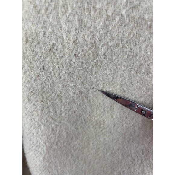 Vintage 60s Trench Coat Mod Womens Button Reversible Camel Cream - Picture 11 of 13